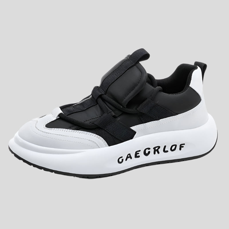 Celonox Monochrome Strapped Chunky Sneakers